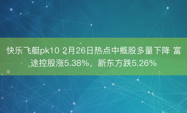 快乐飞艇pk10 2月26日热点中概股多量下降 富途控股涨5.38%,新东方跌5.26%